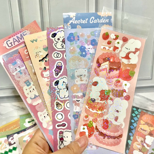 

Sticker DIY lucu ala korea / DECO sticker / sticker glossy dekor photocard souvenir