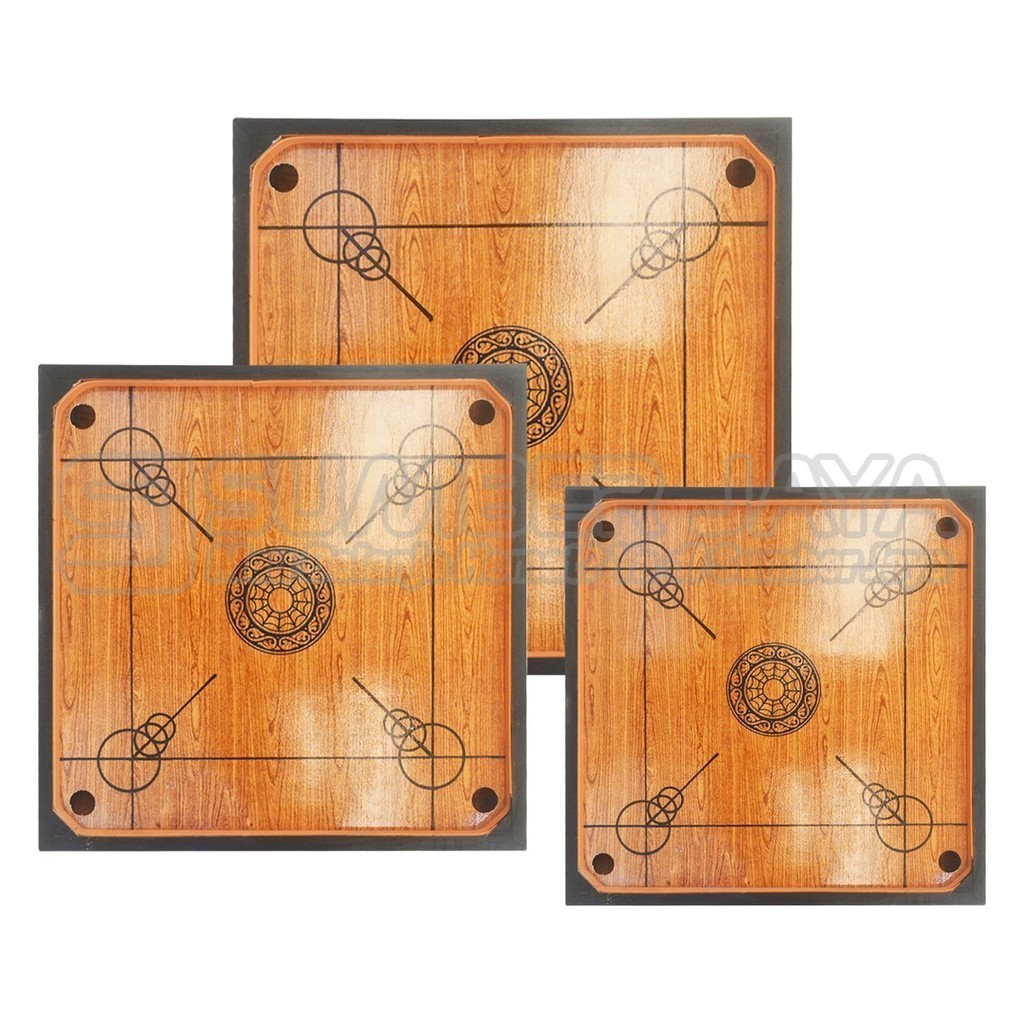 Papan Mainan Board Game Meja Karambol Kayu Tanggung Besar Murah