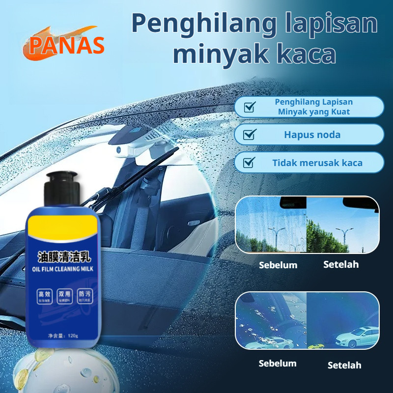 【Kirim dalam 24 jam】Pembersihan lapisan oli kaca mobil / Krim Pembersih Lapisan Minyak Kaca Mobil Ca