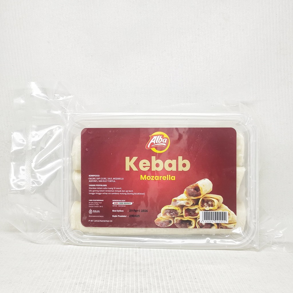 

ALBA FOOD KEBAB DAGING MOZARELLA ISI 6PCS