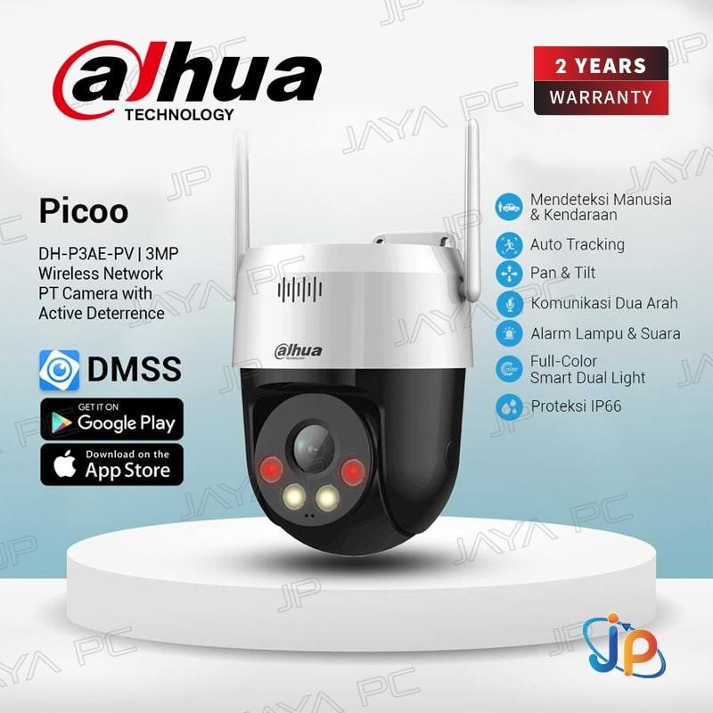 Dahua Picoo Series DH-P5AE-PV IP Camera CCTV Wi-Fi Outdoor 5MP Pan & Tilt