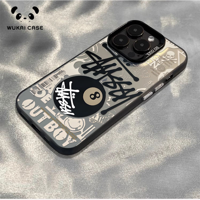 BESTPROMO CYK1257 Bola meja hitam untuk case OPPO A3S A3X A16 A16S A18 A54 A57 case hp OPPO A5 2020