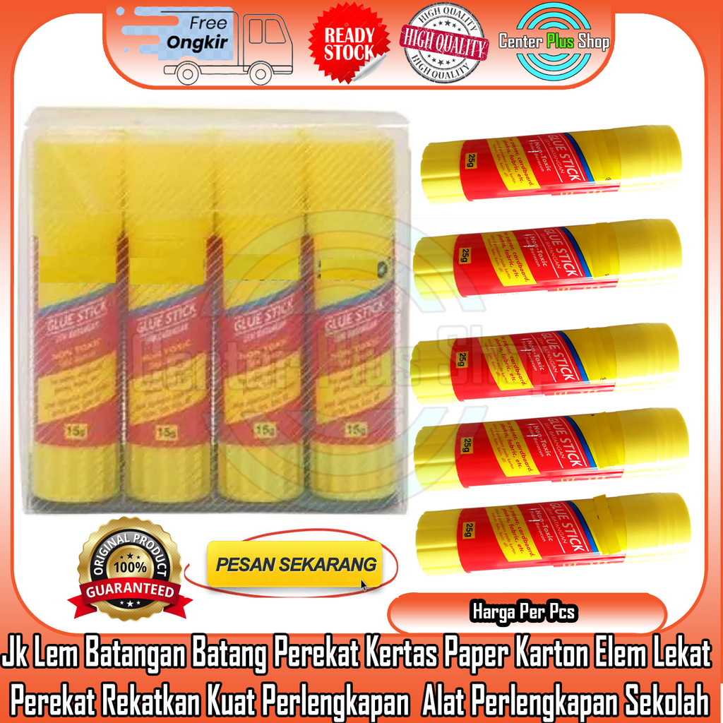 

Jk Lem Batangan Batang Perekat Paper Kertas Karton 25 gr Lim Elem Serbaguna Alat Perlengkapan Sekolah Kerja Stick Putar Kantor No Toxic Tidak Beracun Lengket Nra Lekat Perekatat Rekatkan Kuat Isi Putih