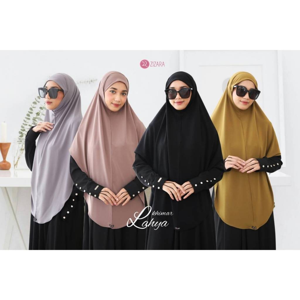 Khimar Lahya Zizara Bergo Jilbab Instan Langsung Bahan Jersey Non Pet