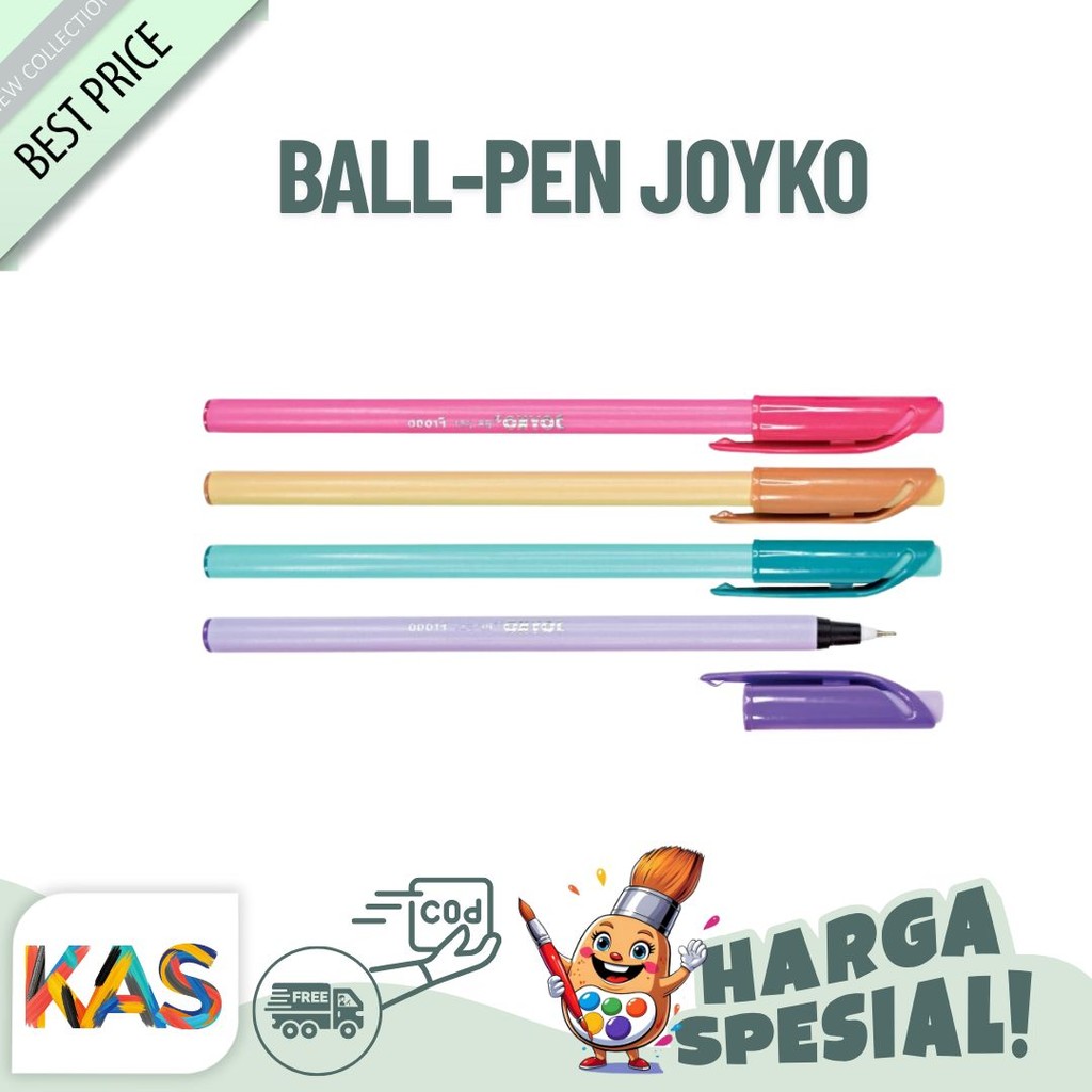 

Joyko Pulpen Ball Pen BP-327 Maze (Lusinan) Warna HItam Tip 0.7 mm