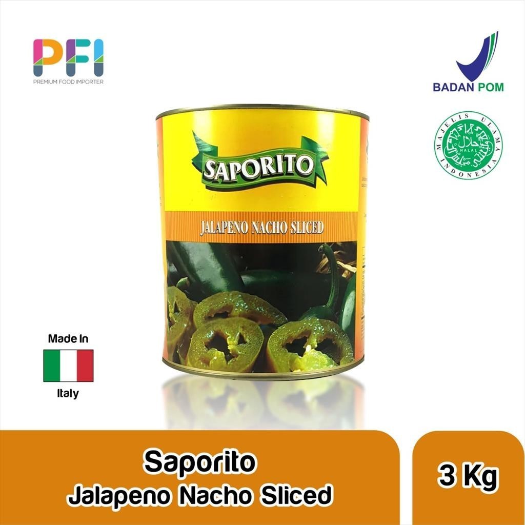 

SAPORITO Jalapeno Sliced Pepper Brand Italy 3 Kg