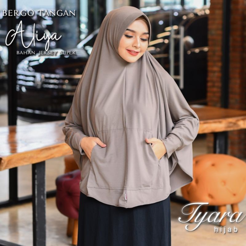 Aliya Bergo Tangan Ori Tyara Hijab Jersey Elegan