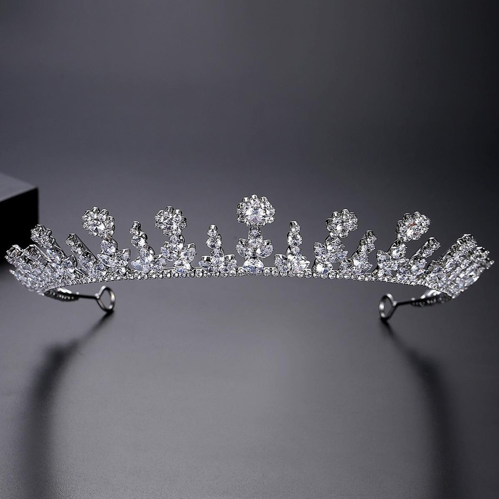REGALYN - Ashura Zircon - Zircon Premium - Wedding Crown - Handmade zircon - Mahkota Bridal