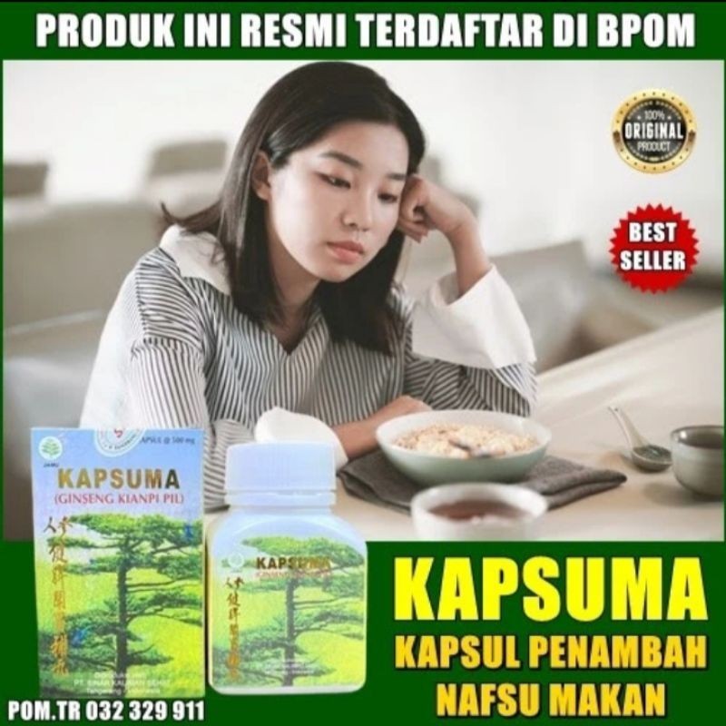 

KAPSUMA (Ginseng Kian pi Pil) Obat Gemuk Badan Penambah Nafsu Makan Sudah BPOM