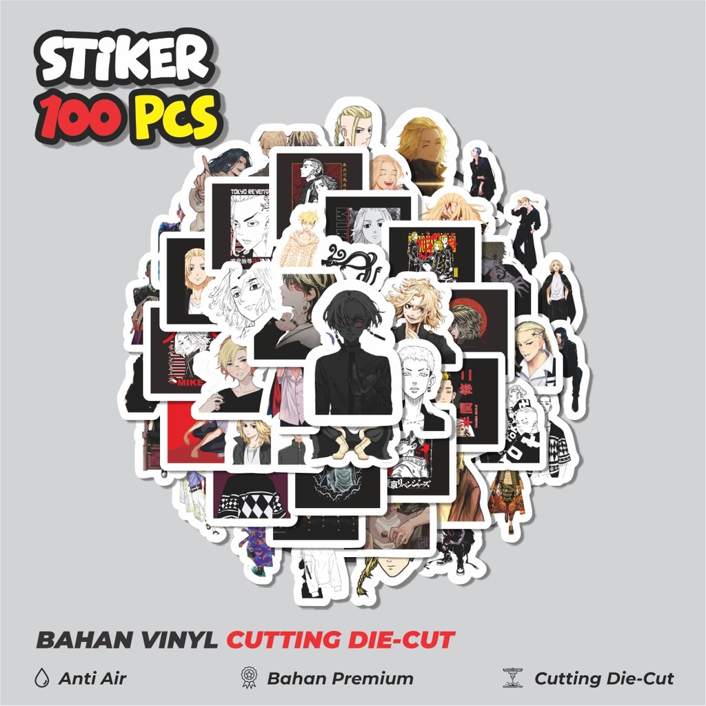 

Terbaru! 50 pcs Sticker Anime Tokyo Revengers Dekorasi Lucu Kreatif untuk Notebook, Skateboard, HP