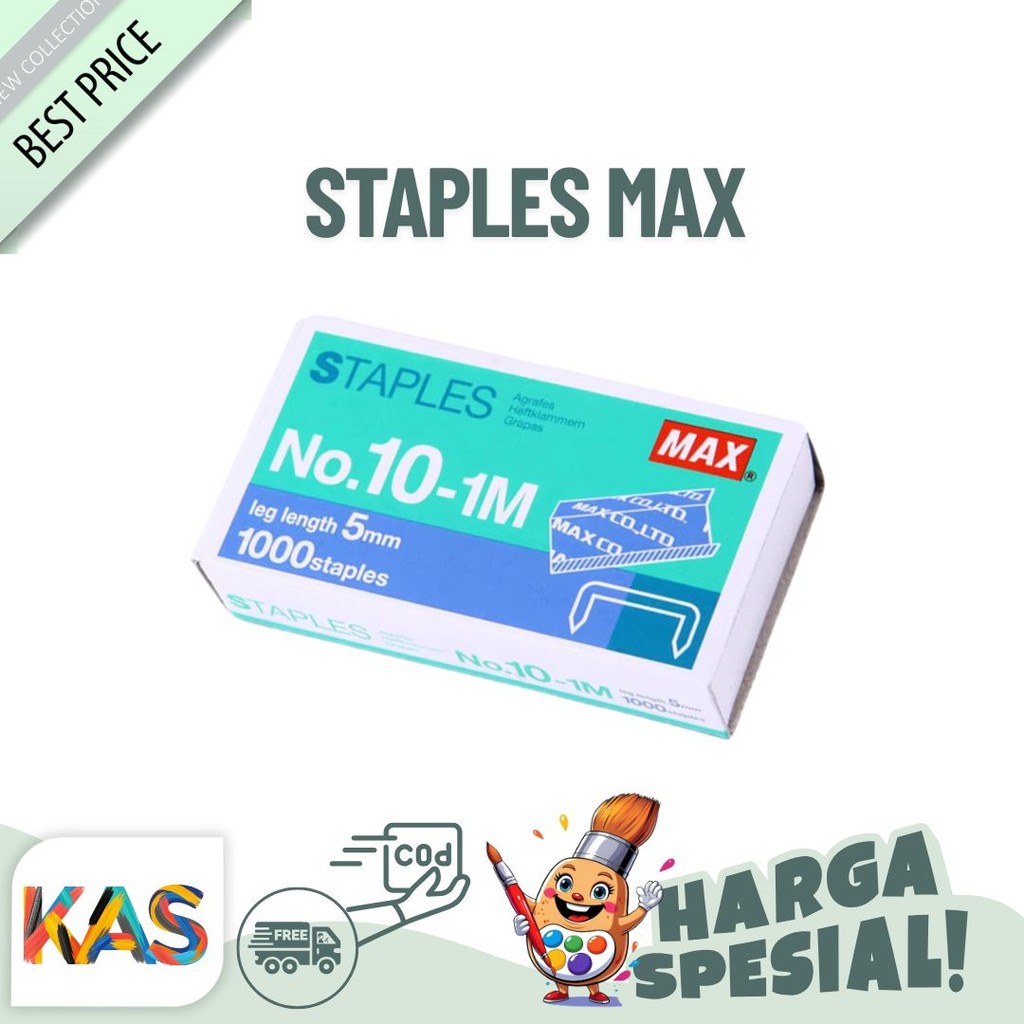 

Staples Max No. 10-1M Isi Stepler Hekter Kecil -Jual Satuan