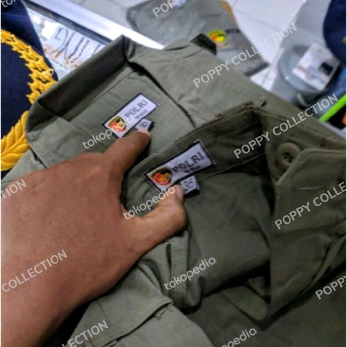BAJU PDL BRIMOB HIJAU POL PP KUALITAS TERBAIK