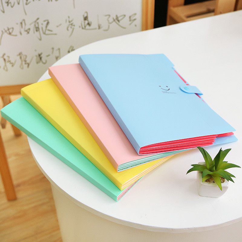 

5-in-folder Plastic A4 File Bag Folder Paper Folder Multifunctional Multi-purpose Large-capacity Portable Storage Bag Organ Bag