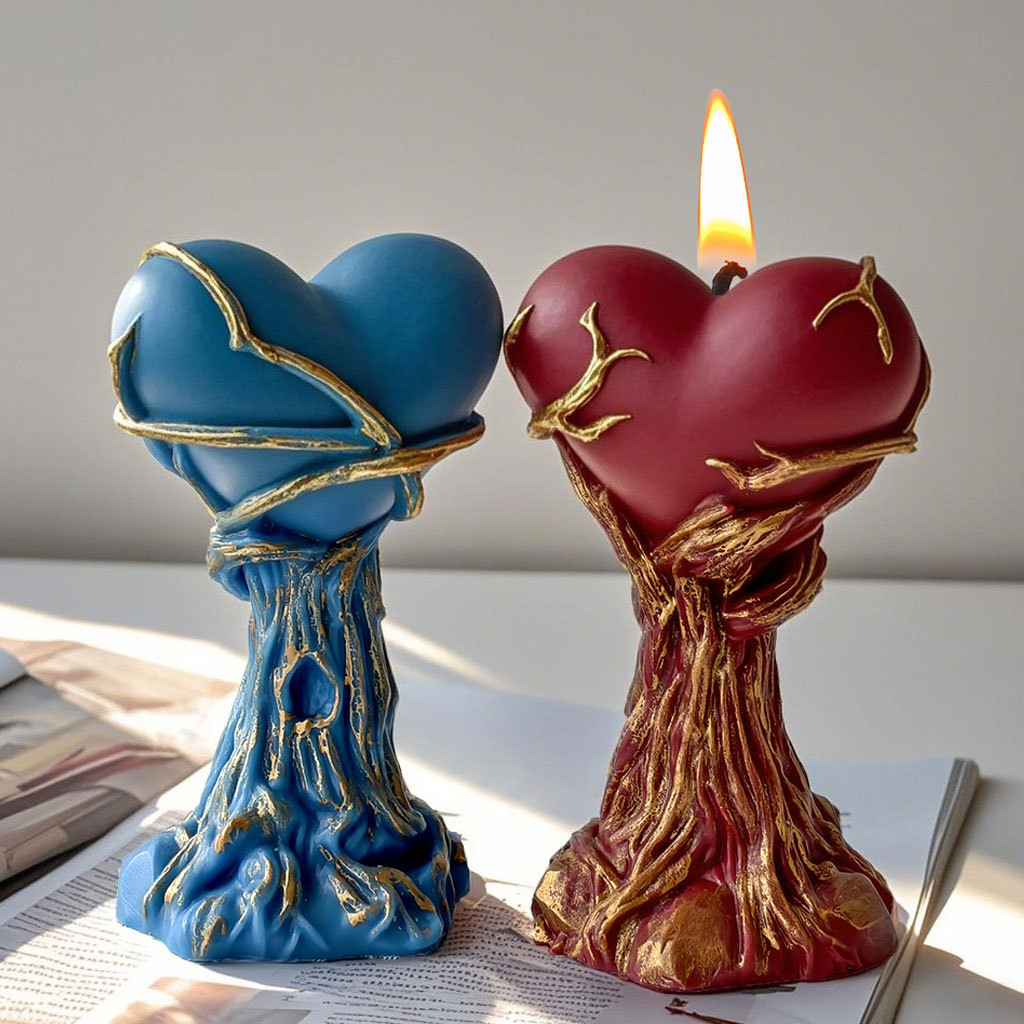 

Tree Branch Love Aroma Candle Silicone Mold DIY Love Ornament Gypsum Resin Molds Handmade Soap Candle Making Supplies