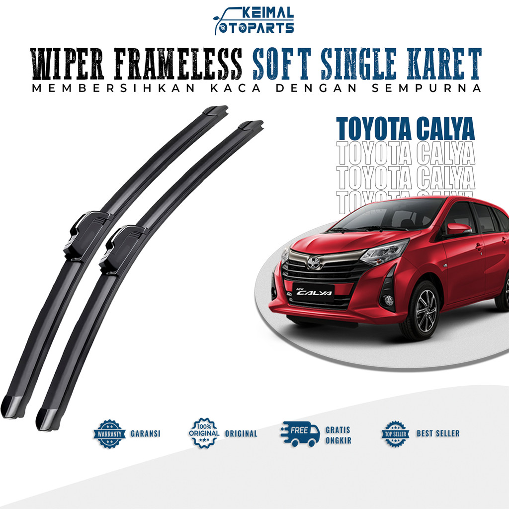Wiper Calya Sigra Sapuan Kaca Mobil Model Frameless Banana Karet 1 Set Ori Variasi Wiper Mobil Toyot