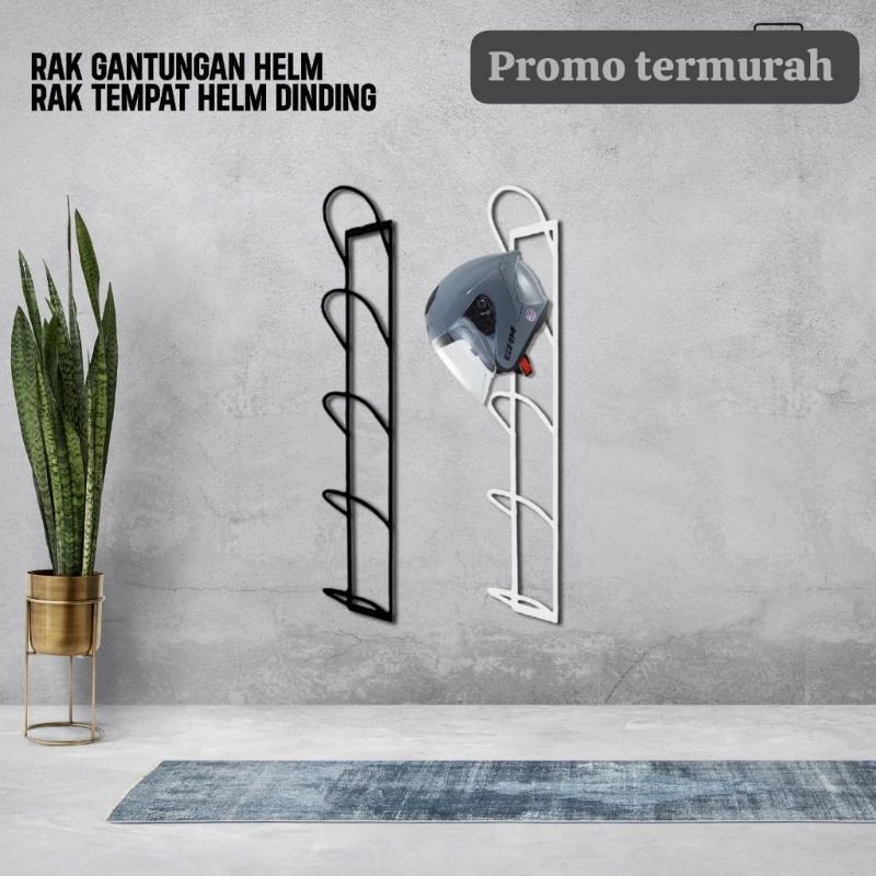 Rak Helm Gantung 5 Susun RAK HELM GANTUNG BESI 5 SUSUN / RAK GANTUNGAN HELM KOKOH KUAT NEMPEL DINDIN
