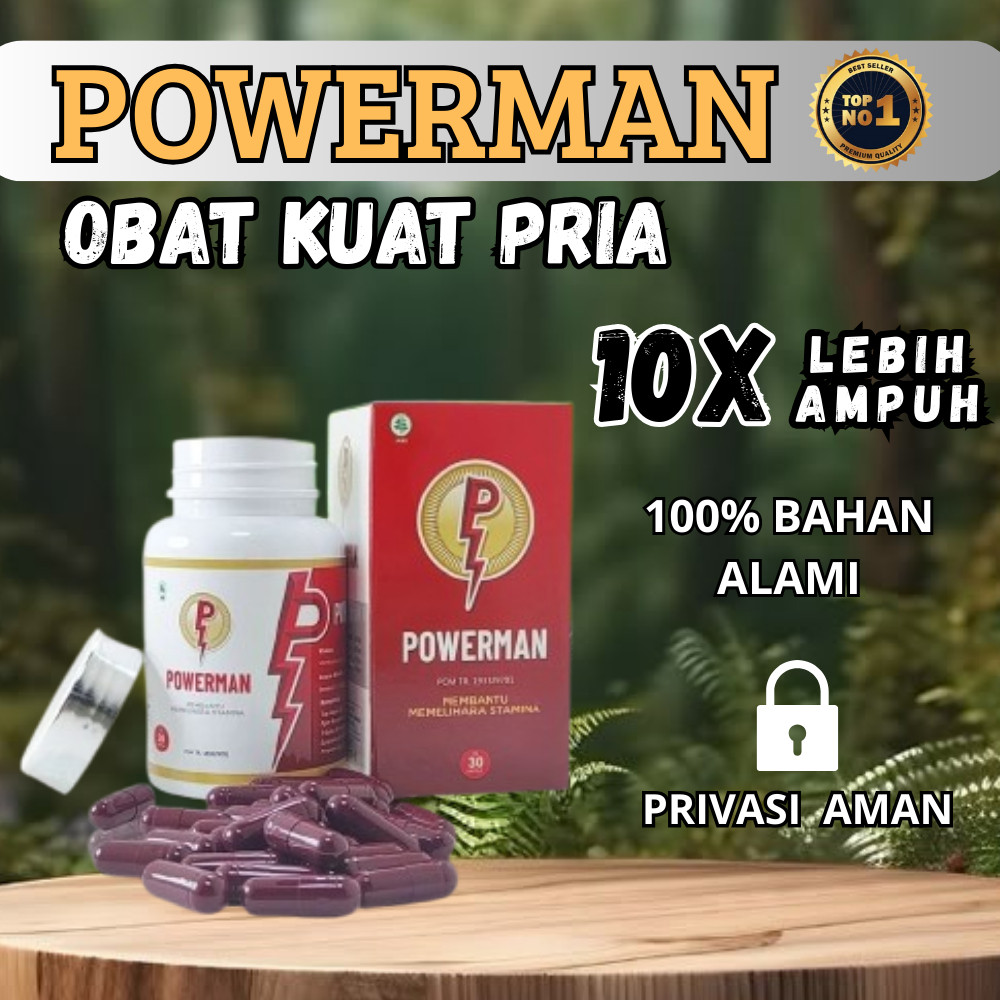 POWERMAN OBAT KUAT HERBAL 100% original BPOM & Halal