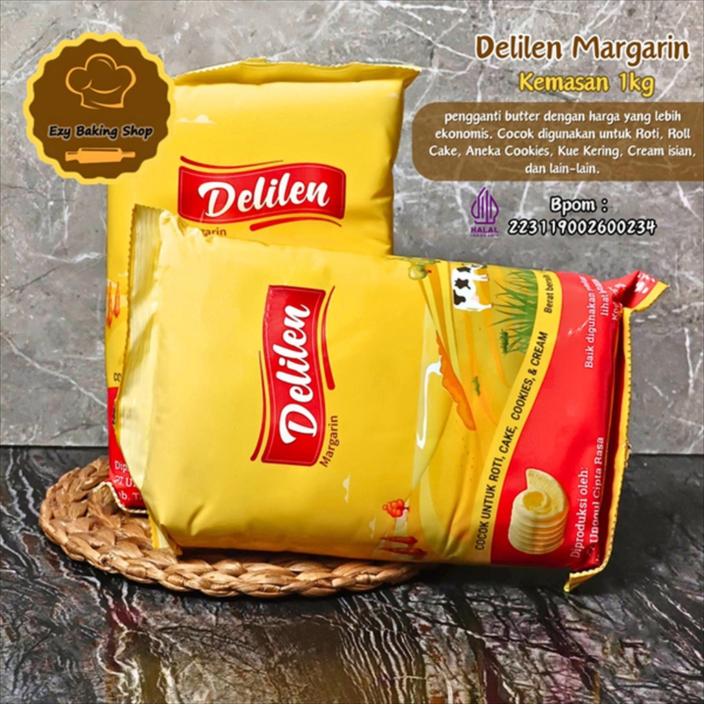 

Margarin DELILEN Mentega 1kg - Pengganti Butter
