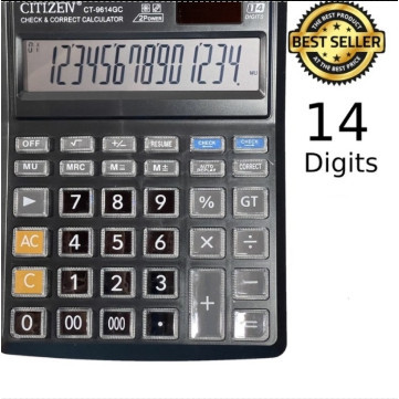 

Kalkulator CT 9614 GC 14 Digit - Kalkulator Check 2 Power