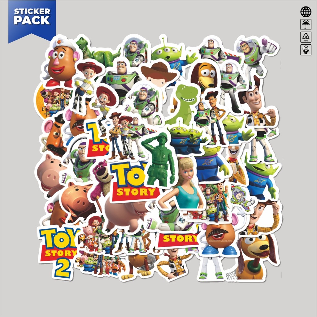 

[100PCS]Stiker Pack Stiker Kartun Toy Story Aesthetic Vinyl Anti Air Dekorasi Sticker Laptop Buku Journal Koper Helm Casing HP Gitar Helm Skateboard