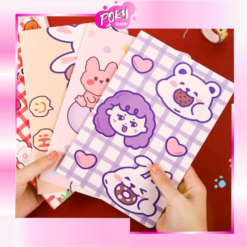 

POKY - S6088 Buku Tulis Aesthetic / Notebook Karakter Lucu / Buku Catatan Sekolah / Buku Tulis Kertas / Mini Notebook Design Imut