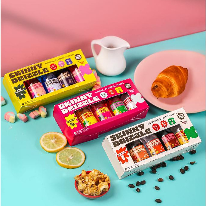 

Sirup Sugar Free BUNDLE 5pc Skinny Drizzle | 0 Sugar 0 Kalori | Keto Friendly | Sweetened with Stevia for Coffee Tropical Fun Bundle