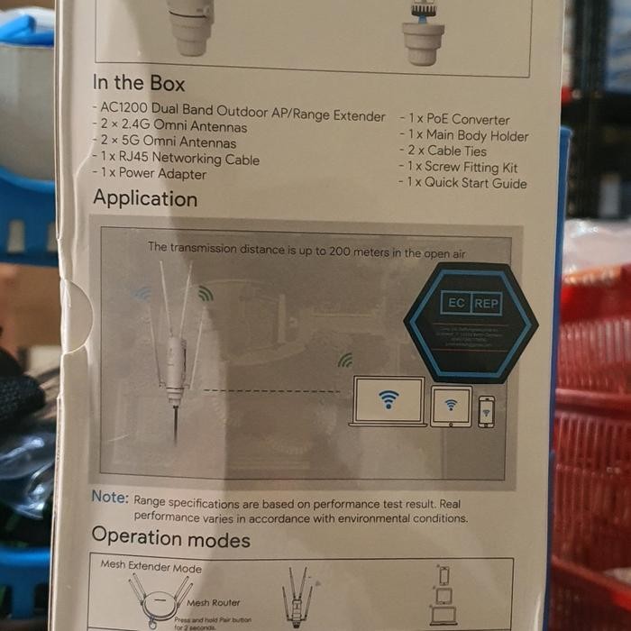 Wavlink AC1200 DualBand Hh Power Outdoor Wireless AP Range - WN570HN2/N300