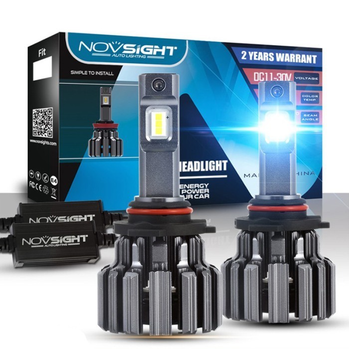 Novsight f03 Lampu Mobil LED Headlamp 80W H4 H11 9006 6000k - H11