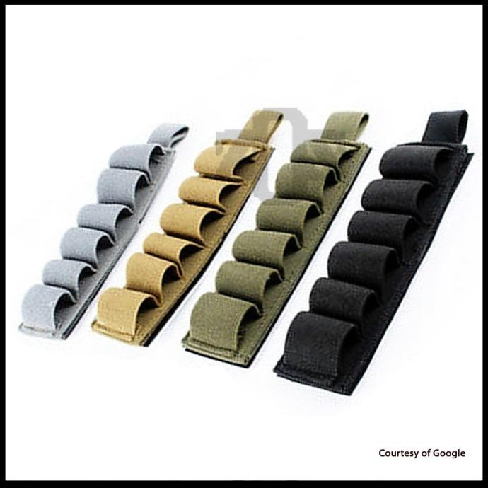 Shell Cartridge Holder Pouch 6 Rounds Ammo Shotgun Airsoft Velcro keh01 Co