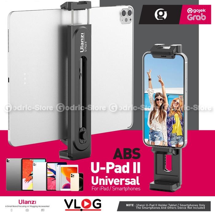ULANZI U-Pad II Holder Tripod Mount Universal Clip for Tablet iPad HP