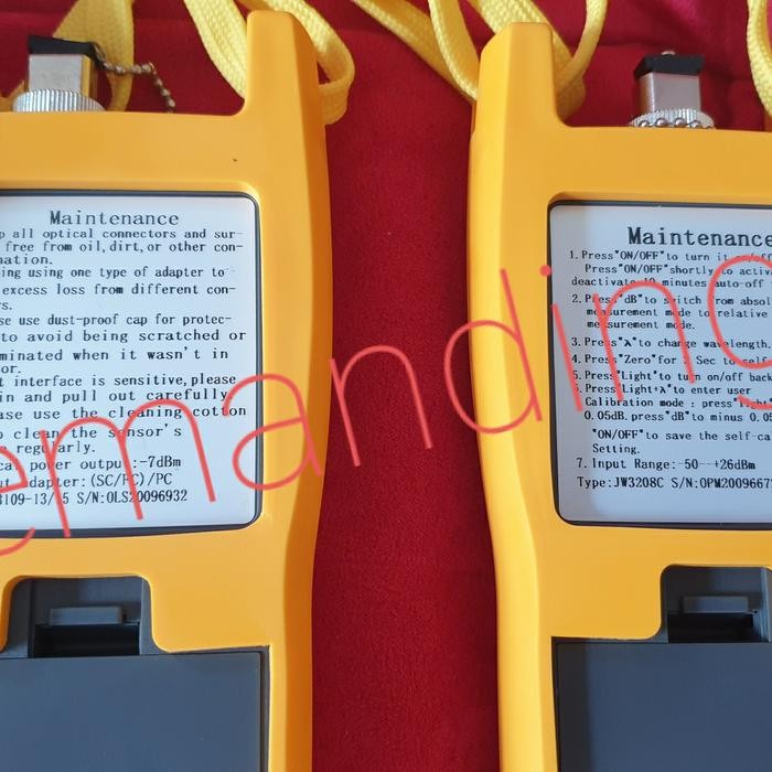 Set Opm joinwit JW320 Ols joinwitJW3109 fiber optic