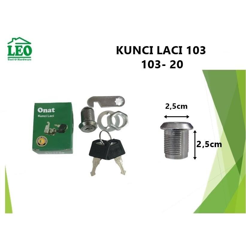 Cam Lock camlock Kunci Laci Lemari ONAT 103 - 20 mm