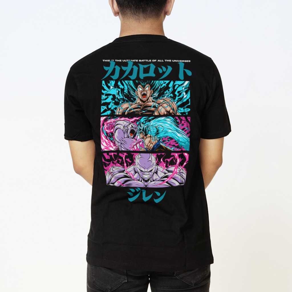 DRAGONBALL SERIES JAPAN ANIME DEATHLESS KAOS GOKUXJIREN 24S COTTON TSHIRT