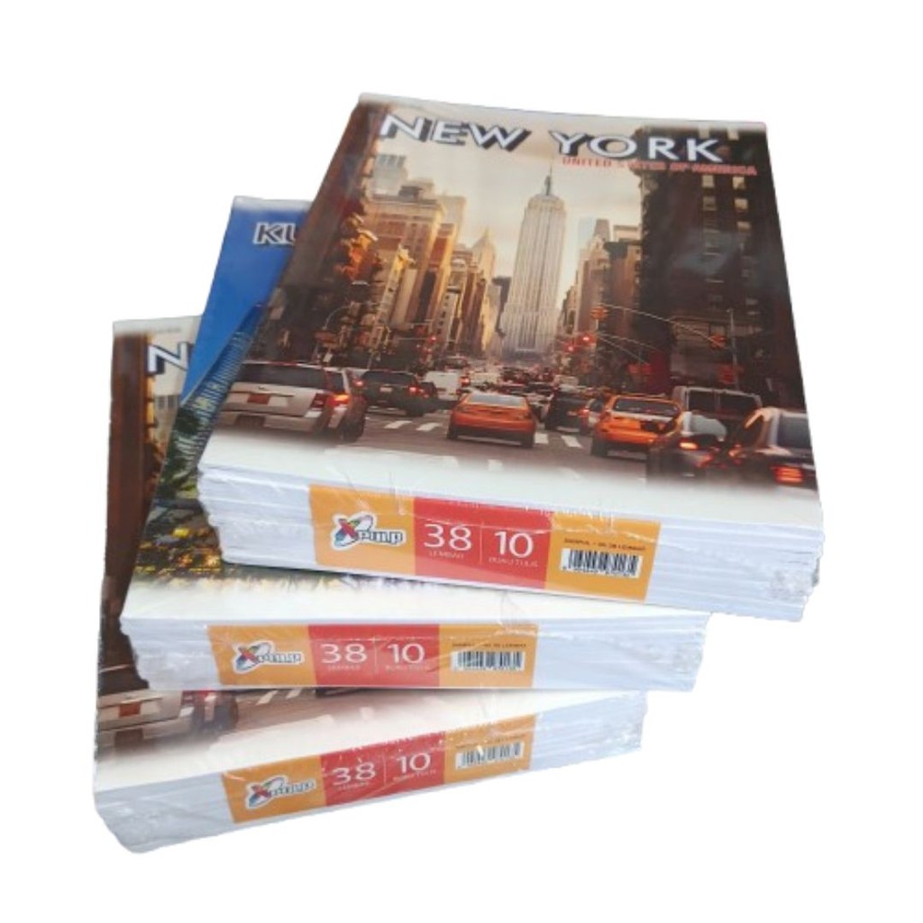 

BUKU TULIS 38 LEMBAR 1 PAK ISI 10 LEMBAR XPULP / BUKU BERGARIS X PULP 38 LEMBAR 1 PAK ISI 10
