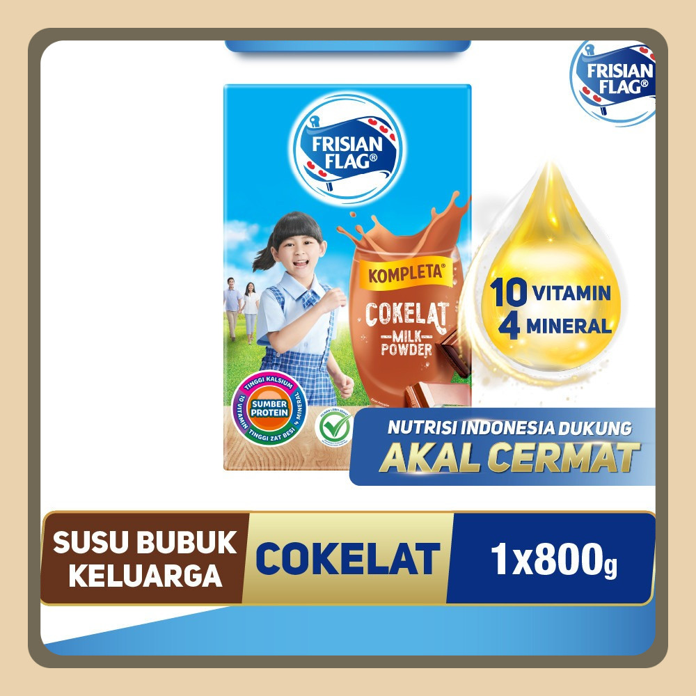 

Frisian Flag Susu Bubuk Keluarga Kompleta Cokelat 800g - 1 pcs