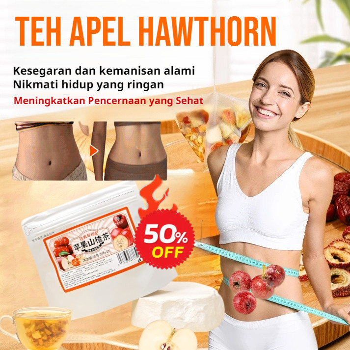 

❤️COD/GRATIS ONGKIR❤️Teh Apel Hawthorn/Teh Bunga Buah/Apple Hawthorn Tea Bags Detox Drink Fat Burning/Mempercantik Dan Menutrisi Kulit Teh/ Teh Pelangsing Apel Penguras Lemak/Menyehatkan Pencernaan Jantung/Detox Fruit Tea Drinks