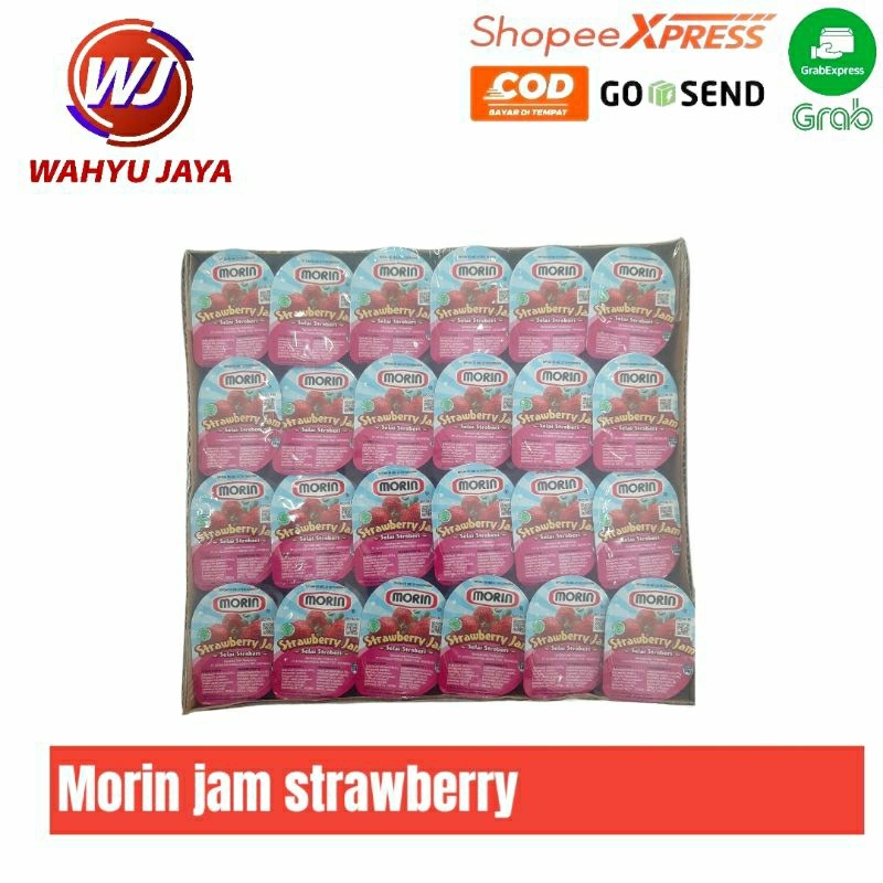 

Morin jam strawberry jam 48 x 14 gram