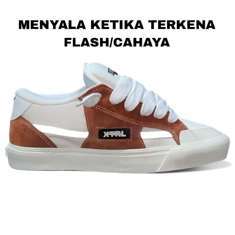 XternalStepSure - Sepatu Fat Shoes Skateboard Coklat Sepatu Gemuk Sneaker Pria Wanita Canvas Suede