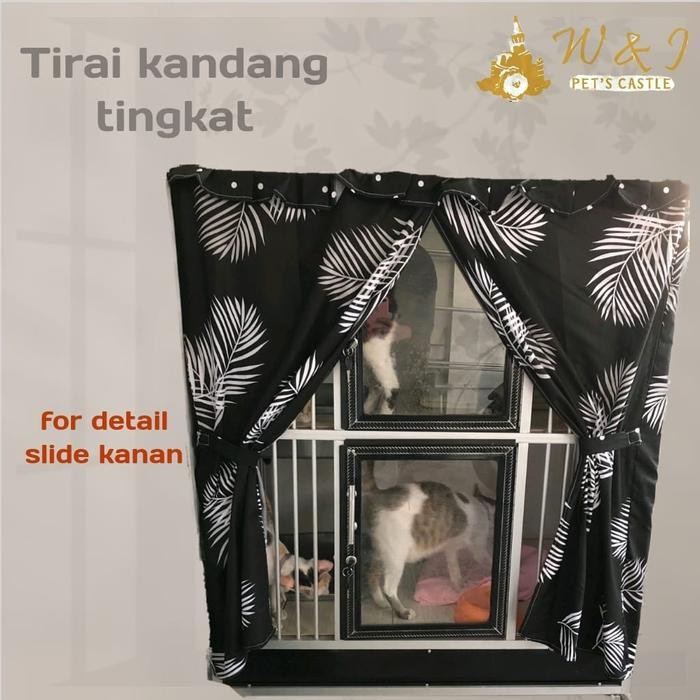 MUMPUNG PROMOPetscastle Tirai Kandang tingkat anjing kucing - 90x60x140TERLARIS