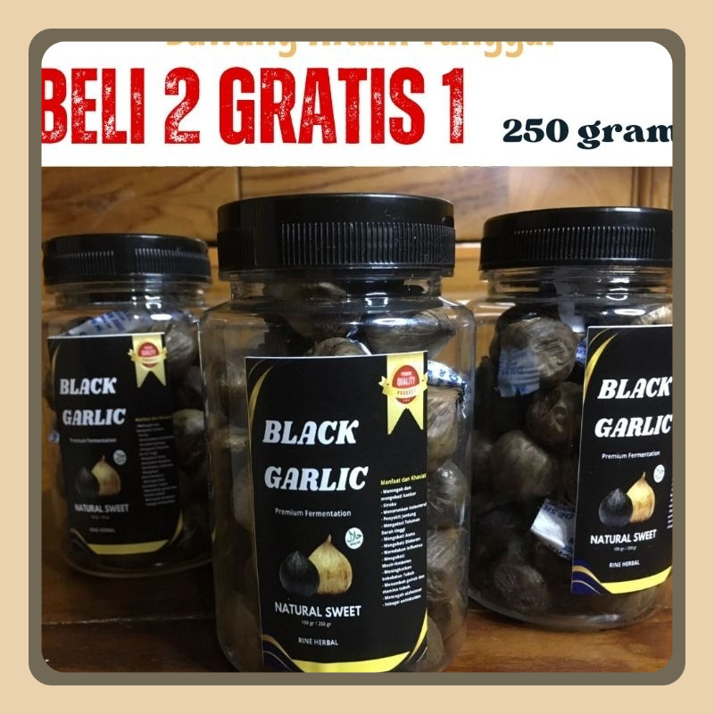 

Bawang Hitam Tunggal Black Garlic I Bawang Hitam Murah I Black Garlic 250 gram