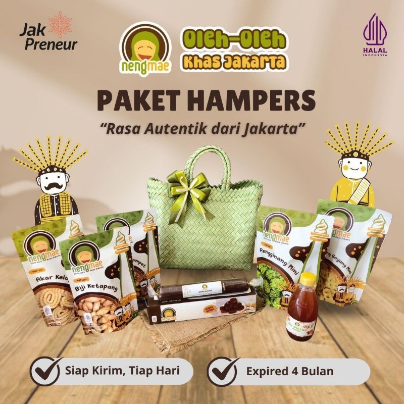 

TERLARIS Paket Hampers Oleh-Oleh Khas Jakarta Nengmae Cemilan Betawi Original