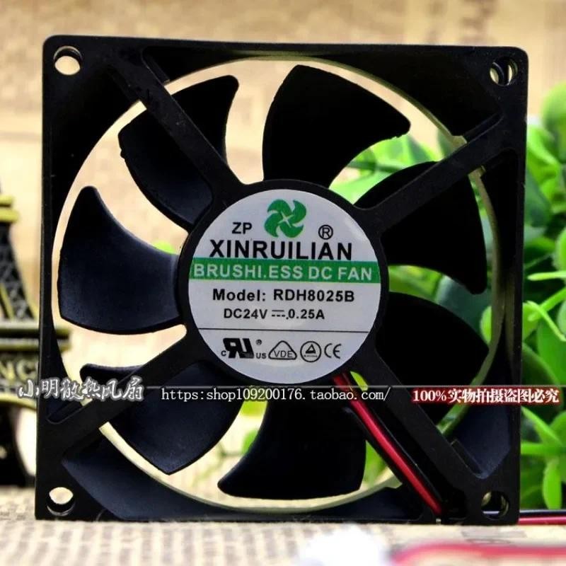 New CPU Cooler Fan For RUTLAN RDH8025B2 8025 8cm 24V 0.15A Silent Cooling Fan 80*80*25mm