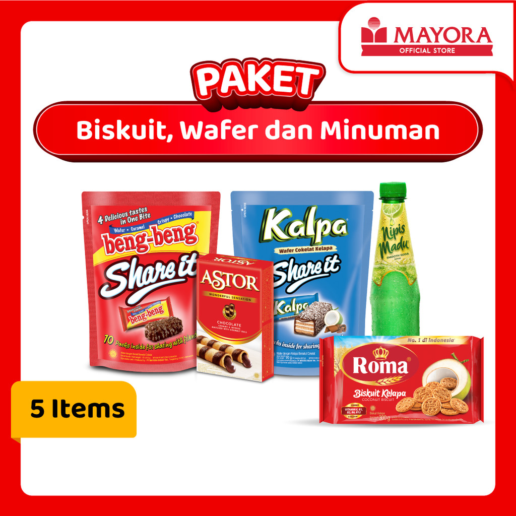 

Paket Biskuit Wafer dan Minuman