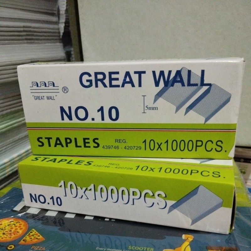 

great wall isi staples no 10 (per box) Murah dan berkualitas Murah dan Berkualitas