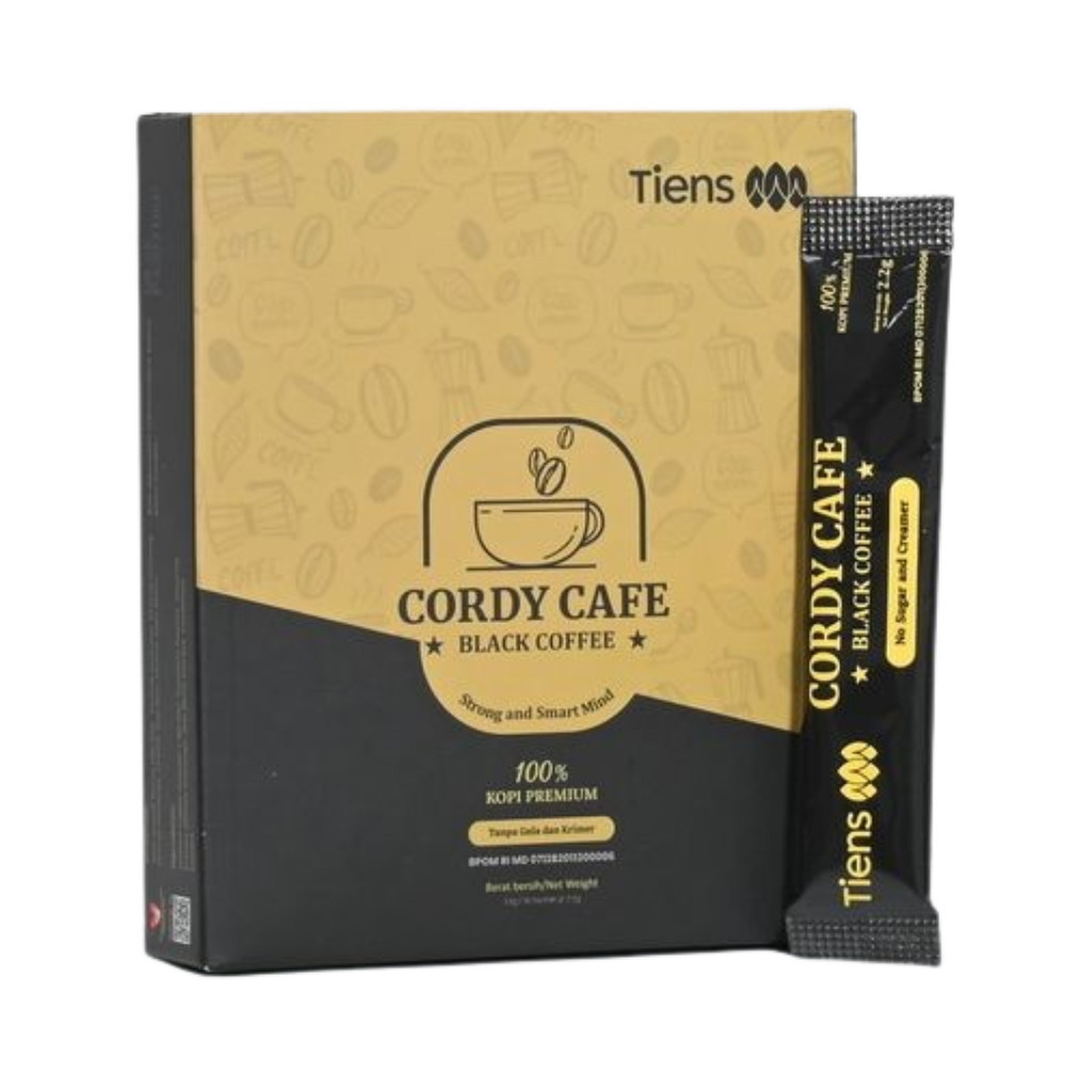 

[ECER 1 SACHET] TIENS CORDY CAFE BLACK COFFE ORIGINAL HALAL