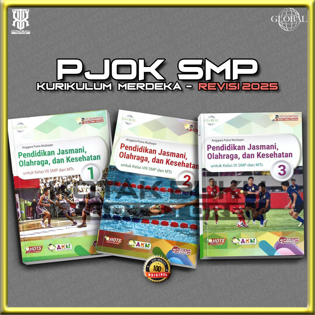 [ TS ] Buku PJOK Kelas 7 8 9 SMP Kurikulum Merdeka  / PJOK SMP / Tiga Serangkai / Revisi 2026