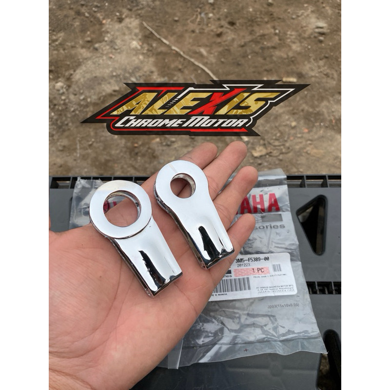 1 SET SETELAN RANTAI ANTING ARM RX KING ORIGINAL YAMAHA FULL CHROME