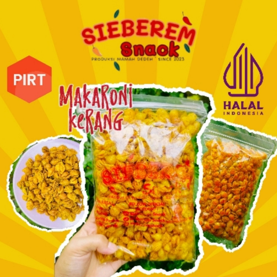 

250 gr Makaroni Kerang Daun Jeruk Sieberem Snack Cemilan Khas Asal Kota Tasikmalaya Since 2023 masterplanfrmn