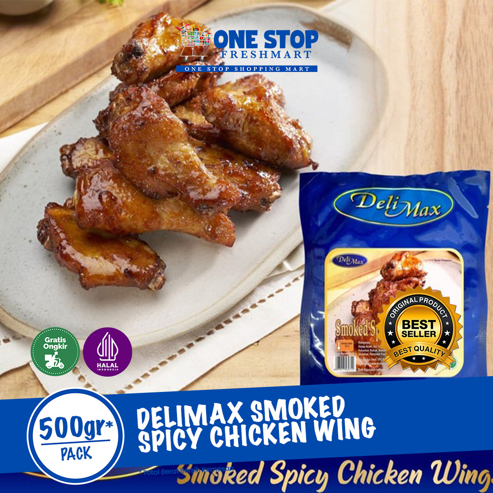 

DELIMAX SMOKED SPICY CHICKEN WINGS 500GR