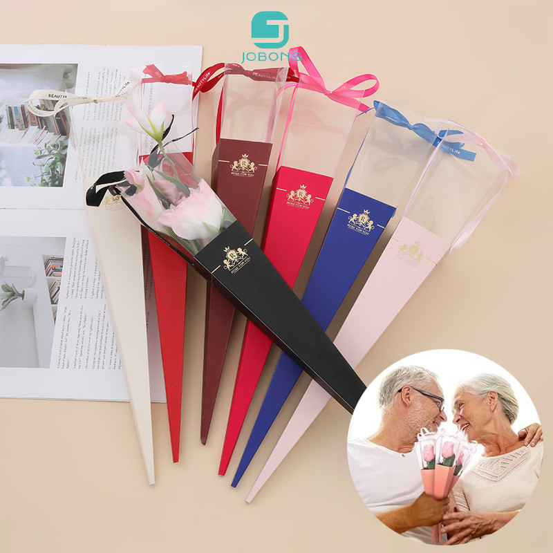 

Single Rose Box ( Tanpa Bunga) Kertas Box Bunga Plastik Bunga Satuan